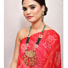 Green Kundan Pendant Set   13322-0293 - Dazzles Jewellery