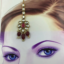 Kundan Maang tikka 8314-100 - Dazzles Jewellery