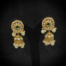 Kundan Mang tikka & Earring Set 8758-100 - Dazzles Jewellery