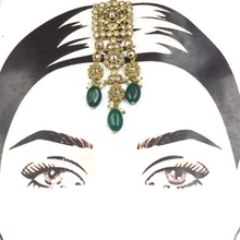 Mehandi Polish Maang Tikka 9151-100 - Dazzles Jewellery