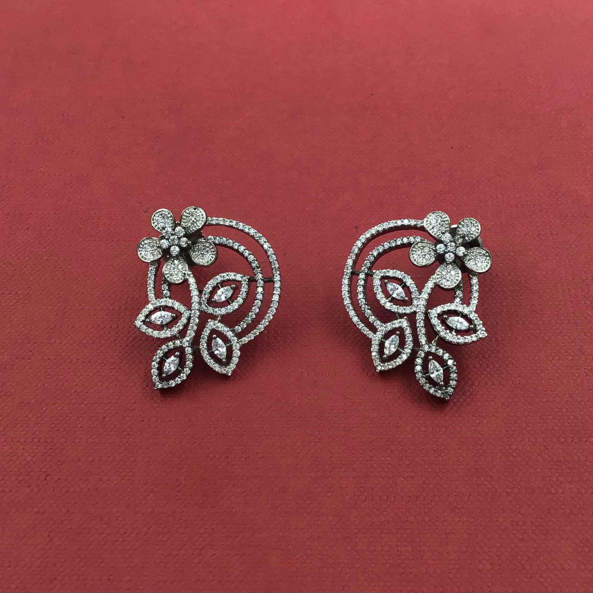 Black Zircon/AD Earring - Dazzles Jewellery