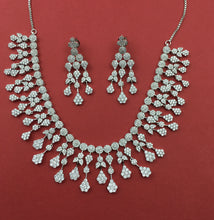 Round Neck Zircon/AD Necklace Set 8568-08 - Dazzles Jewellery