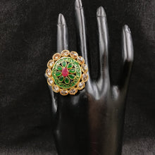 Gold Look Ring 9166-100 - Dazzles Jewellery