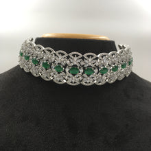 Choker Zircon/AD Necklace Set 5582-69 - Dazzles Jewellery