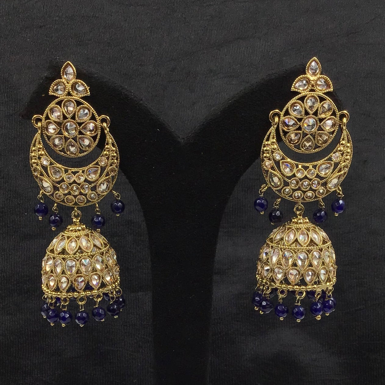 Jhumki Antique Earring 9256-100 - Dazzles Jewellery