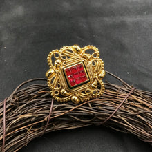 Gold Look Ring 9158-100 - Dazzles Jewellery
