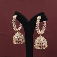 Pink Zircon/AD Earring 18412-5594 - Dazzles Jewellery