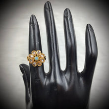 Polki Adjustable Firozi Ring 3210-7275 - Dazzles Jewellery