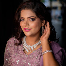 Round Neck Zircon/AD Necklace Set 8560-08 - Dazzles Jewellery