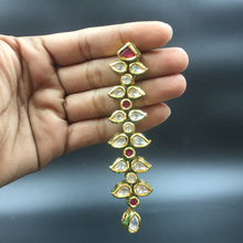 Stylish Kundan Long Earring Danglers 12964-9606 - Dazzles Jewellery