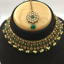 Round Neck Antique Necklace Set 7196-33 - Dazzles Jewellery
