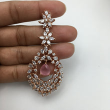 Round Neck Zircon/AD Necklace Set 4154-69 - Dazzles Jewellery