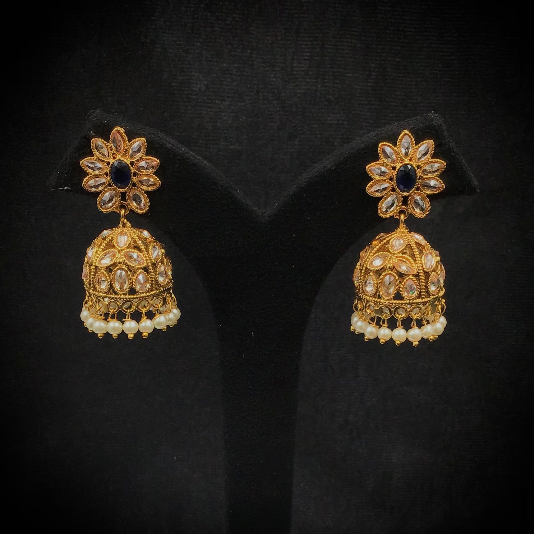 Jhumki Gold plated  Earring 9381-100 - Dazzles Jewellery