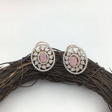 Rose Gold Plated Zircon/AD Tops/Studs 14109-1200