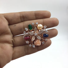 Multi Zircon/AD Earring 17756 - Dazzles Jewellery