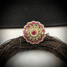 Antique Finish Cocktail Ruby Ring 19853-7037 - Dazzles Jewellery