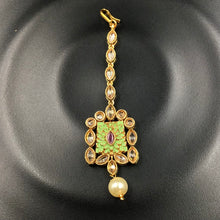 Mint Green Maang Tikka 6895-0100 - Dazzles Jewellery