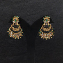 Gold Plated Chandbali Earring 10073-5366 - Dazzles Jewellery