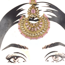 Pink Maang Tikka 12924-9557 - Dazzles Jewellery