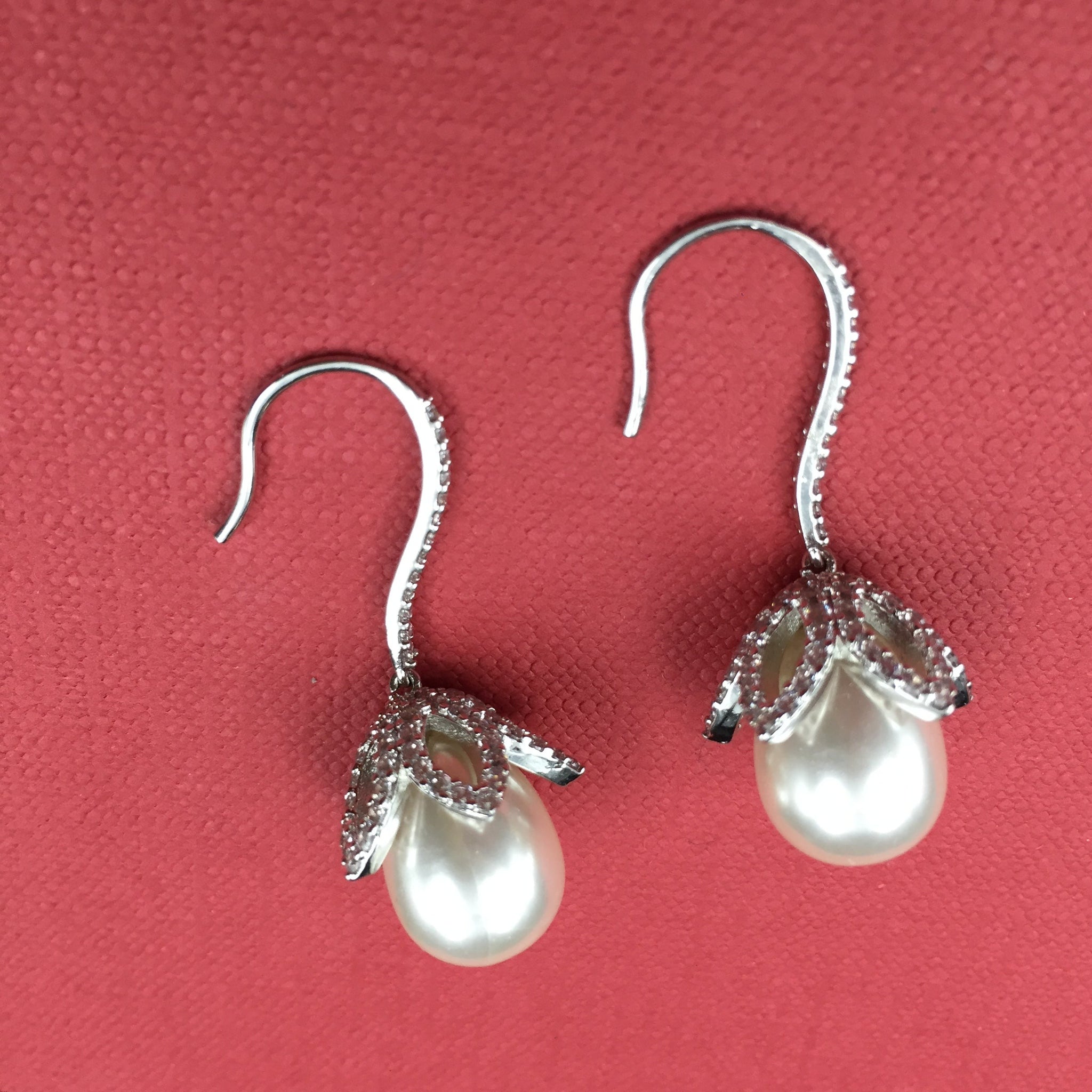 Zircon/AD Earring 7943-05 - Dazzles Jewellery