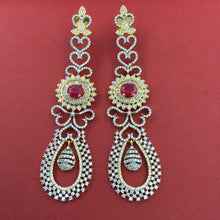 Danglers Zircon/AD Earring 8826-100 - Dazzles Jewellery