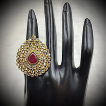 Gold Look Ring 4436-21 - Dazzles Jewellery