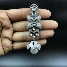 Stylish Zircon/AD Long Jhumki Earring 10855-6621 - Dazzles Jewellery