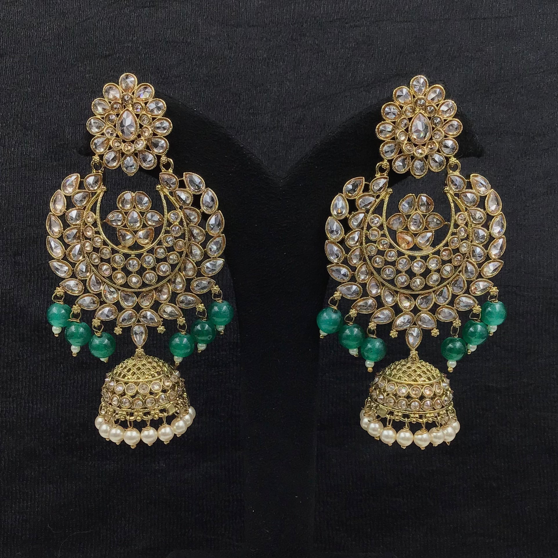 Chandbali Antique Earring 9252-100 - Dazzles Jewellery