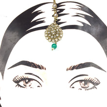 Green Maang Tikka 16267-3414 - Dazzles Jewellery