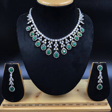 Zircon/AD Round Neck Necklace Set 20047-7231
