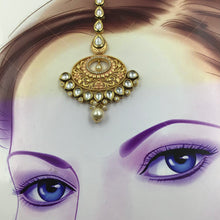 Pink Maang Tikka - Dazzles Jewellery