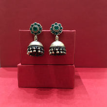 Green Silver Earring - Dazzles Jewellery