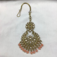 Peach Maang Tikka 12224-8564 - Dazzles Jewellery