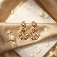 Moissanite Chandbali Kundan Earring 19114-87