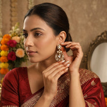 Moissanite Chandbali Kundan Earring 19114-87