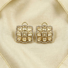 Moissanite Tops/Studs Kundan Earring 19993-87