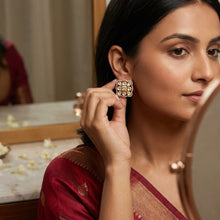 Moissanite Tops/Studs Kundan Earring 19993-87