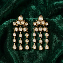 Moissanite Danglers Kundan Earring 19995-87