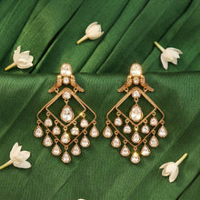 Moissanite Danglers Kundan Earring 19116-87