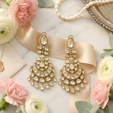 Moissanite Danglers Kundan Earring 20004-87