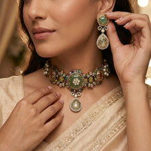 Sabya Inspired Choker Kundan Necklace Set 19990-95