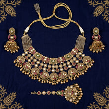 Round Neck Heritage Bridal Antique Necklace Set 19912-68