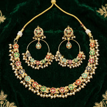 Round Neck Jadau Necklace Set 5794-73