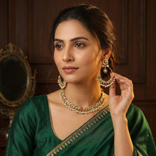 Round Neck Jadau Necklace Set 5794-73