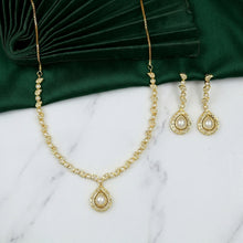 Round Neck Jadau Necklace Set 16996-48