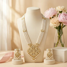 Long Neck Jadau Necklace Set 11528-65