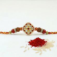 Kundan Rudraksha Men's Rakhi Hand Made In India 20032-100