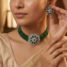 Choker Zircon/AD Necklace Set 7182-33