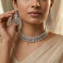 Choker Zircon/AD Necklace Set 4137-69