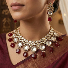 Round Neck Kundan Necklace Set 6365-28